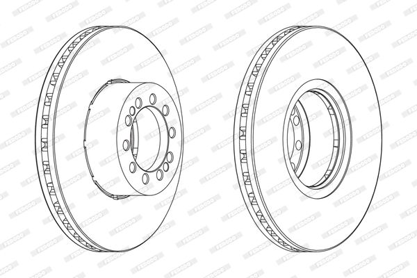 FERODO Тормозной диск FCR218A