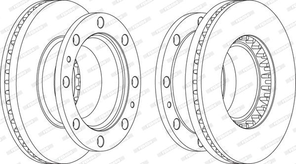 FERODO Тормозной диск FCR248A