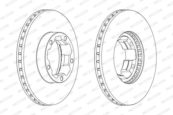 FERODO Тормозной диск FCR261A