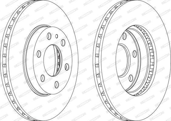 FERODO Тормозной диск FCR314A