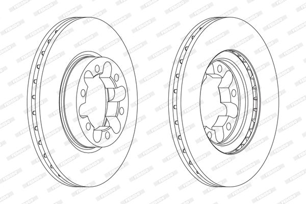 FERODO Тормозной диск FCR339A