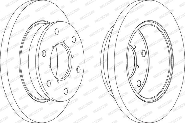 FERODO Тормозной диск FCR343A