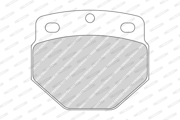 FERODO Комплект тормозных колодок, дисковый тормоз FCV594