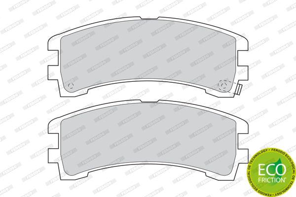 FERODO Комплект тормозных колодок, дисковый тормоз FDB1029