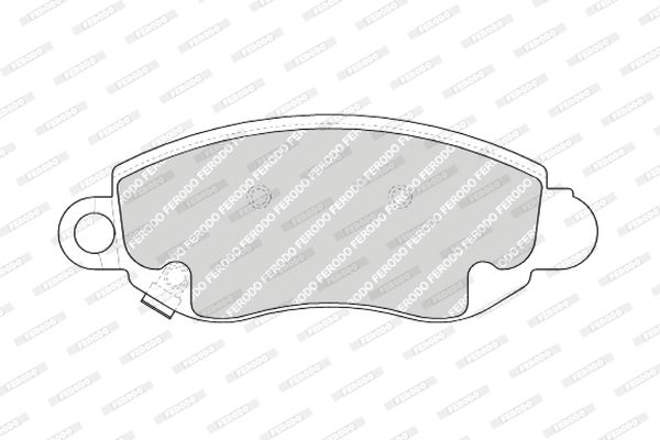 FERODO Комплект тормозных колодок, дисковый тормоз FDB1381