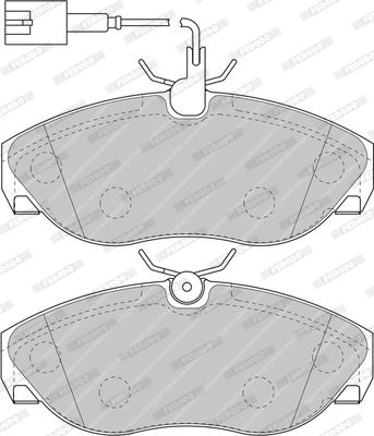 FERODO Комплект тормозных колодок, дисковый тормоз FDB1396