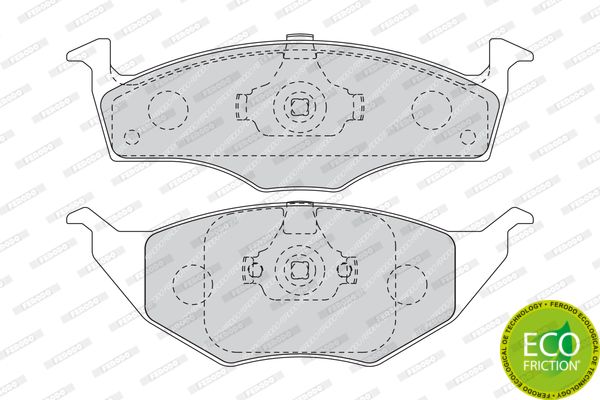 FERODO Комплект тормозных колодок, дисковый тормоз FDB1517