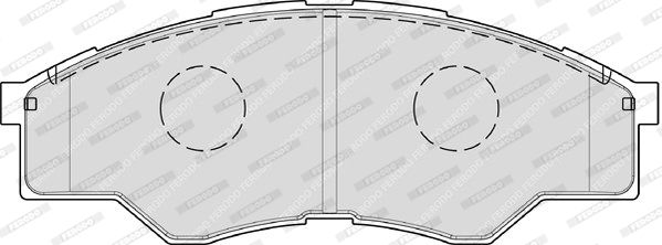 FERODO Комплект тормозных колодок, дисковый тормоз FDB1887
