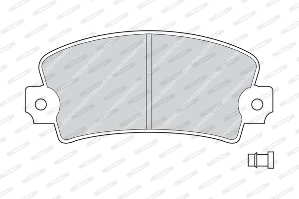 FERODO Комплект тормозных колодок, дисковый тормоз FDB361