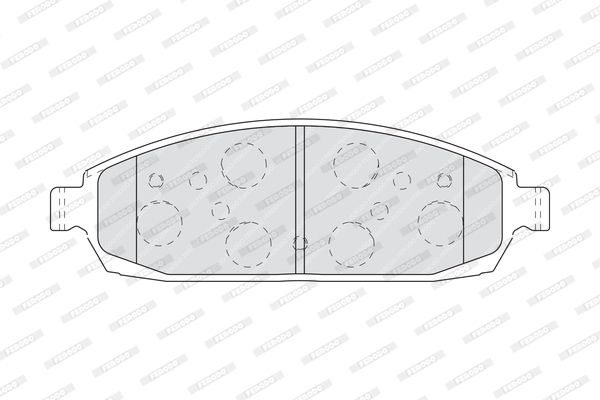 FERODO Комплект тормозных колодок, дисковый тормоз FDB4002