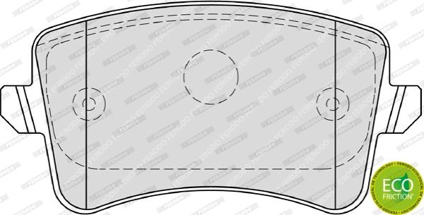FERODO stabdžių trinkelių rinkinys, diskinis stabdys FDB4190