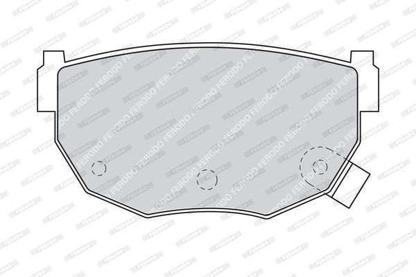FERODO Комплект тормозных колодок, дисковый тормоз FDB484