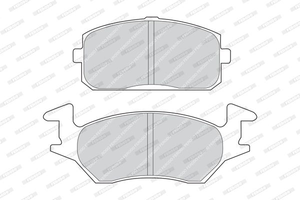 FERODO Комплект тормозных колодок, дисковый тормоз FDB849