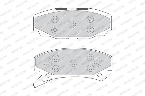 FERODO Комплект тормозных колодок, дисковый тормоз FDB921
