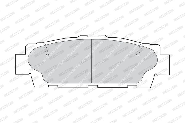 FERODO Комплект тормозных колодок, дисковый тормоз FDB945