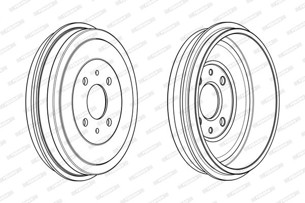FERODO Тормозной барабан FDR329006