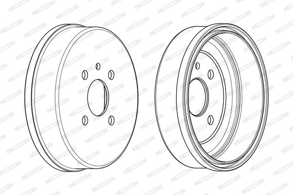 FERODO Тормозной барабан FDR329292