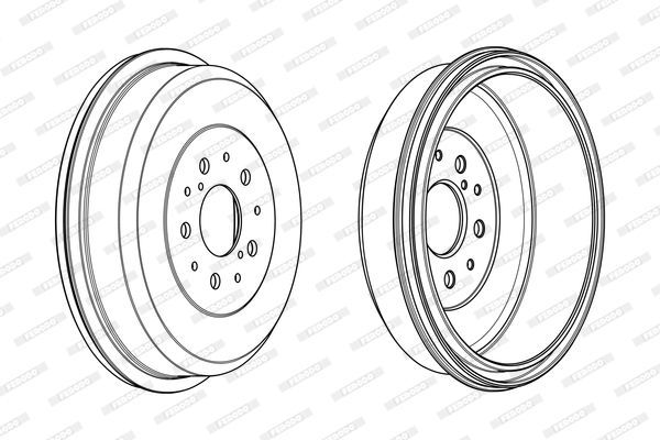 FERODO Тормозной барабан FDR329312
