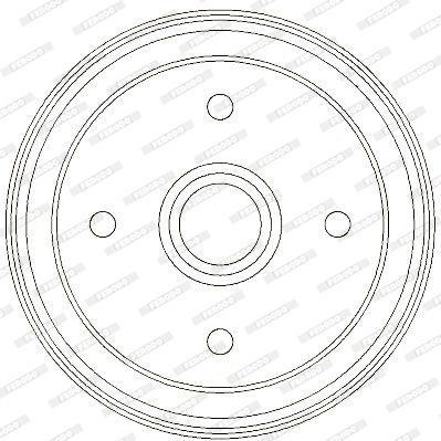 FERODO Тормозной барабан FDR329327