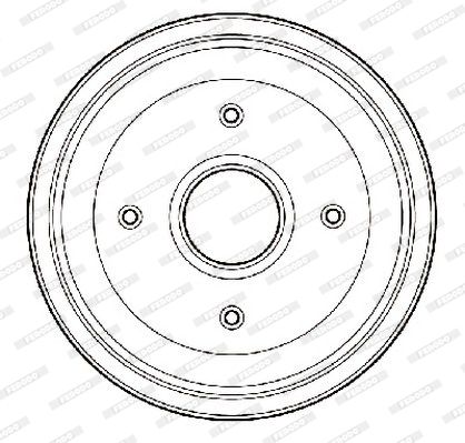 FERODO Тормозной барабан FDR329703