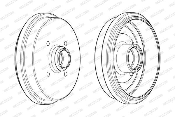 FERODO Тормозной барабан FDR329705