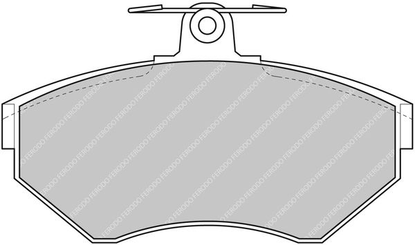 FERODO stabdžių trinkelių rinkinys, diskinis stabdys FDS1312