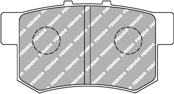 FERODO stabdžių trinkelių rinkinys, diskinis stabdys FDS956