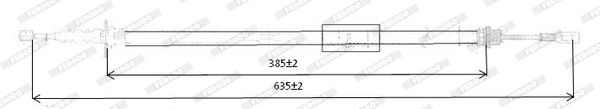 FERODO Тросик, cтояночный тормоз FHB431241