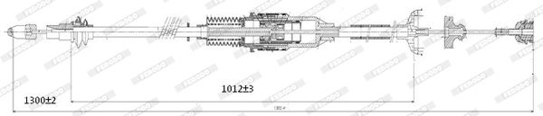 FERODO trosas, stovėjimo stabdys FHB432418