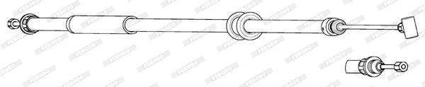 FERODO trosas, stovėjimo stabdys FHB434538