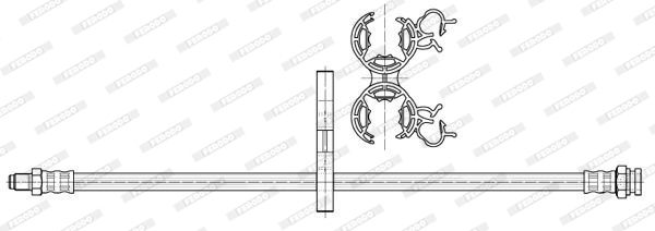 FERODO Тормозной шланг FHY2618