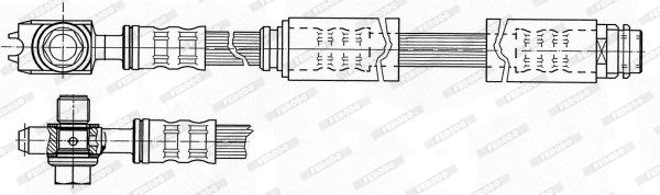 FERODO Тормозной шланг FHY3027