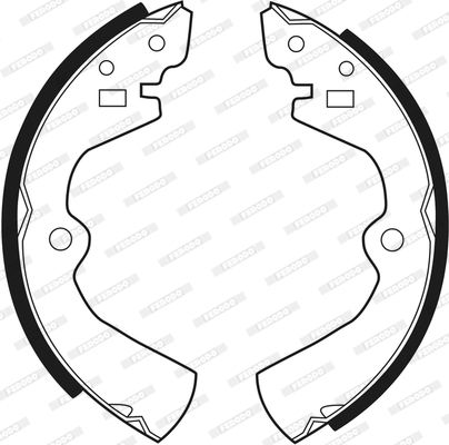 FERODO Комплект тормозных колодок FSB258