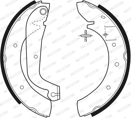 FERODO Комплект тормозных колодок FSB270