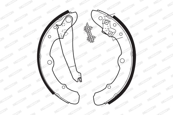 FERODO Комплект тормозных колодок FSB273