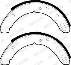 FERODO Комплект тормозных колодок, стояночная тормозная с FSB348R