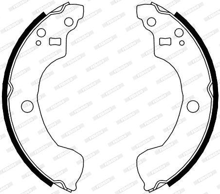FERODO Комплект тормозных колодок FSB4106
