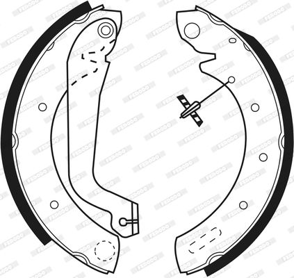 FERODO Комплект тормозных колодок FSB517