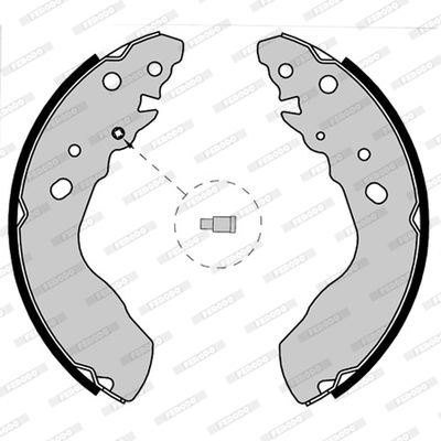 FERODO Комплект тормозных колодок FSB580