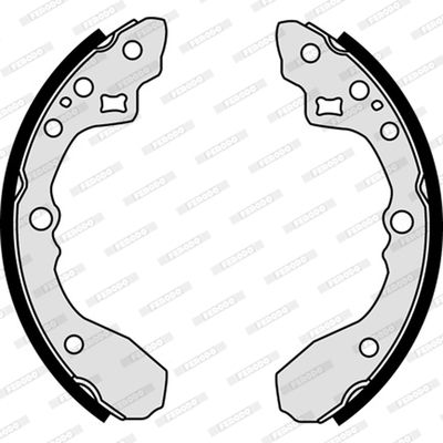 FERODO Комплект тормозных колодок FSB609