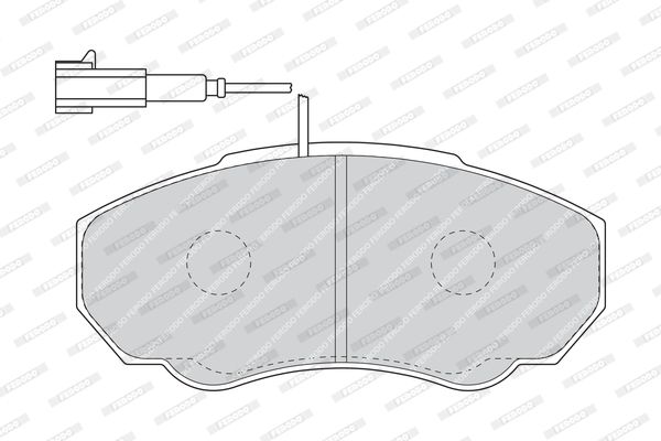 FERODO Комплект тормозных колодок, дисковый тормоз FVR1478