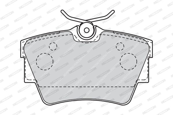 FERODO Комплект тормозных колодок, дисковый тормоз FVR1516