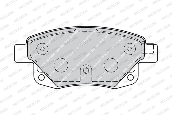 FERODO Комплект тормозных колодок, дисковый тормоз FVR1930