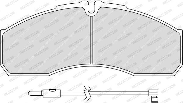 FERODO Комплект тормозных колодок, дисковый тормоз FVR1977