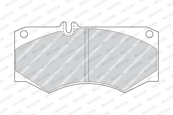 FERODO Комплект тормозных колодок, дисковый тормоз FVR239
