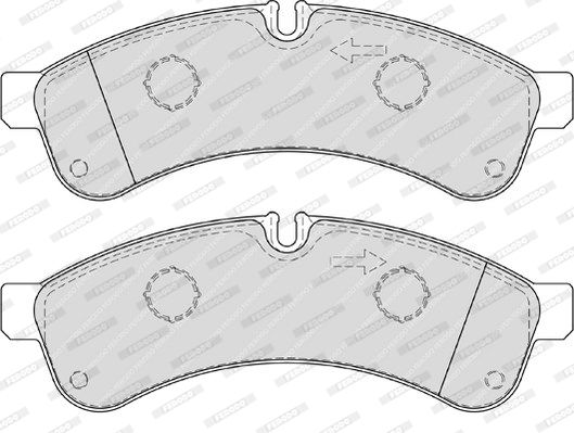 FERODO Комплект тормозных колодок, дисковый тормоз FVR4039