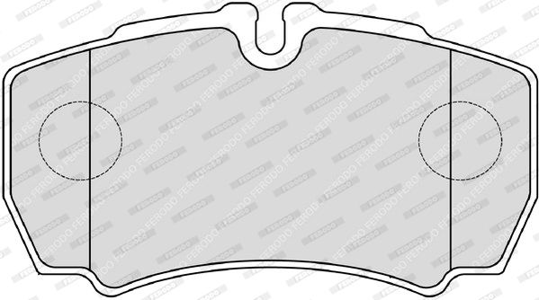 FERODO Комплект тормозных колодок, дисковый тормоз FVR4140