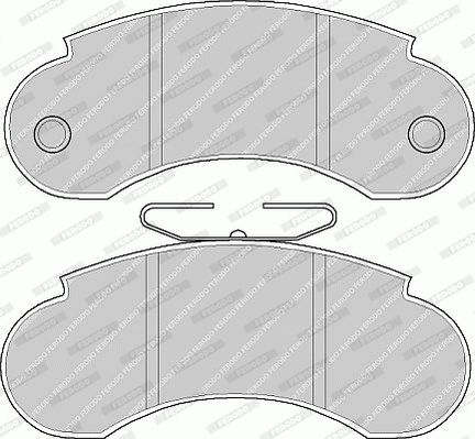 FERODO Комплект тормозных колодок, дисковый тормоз FVR752