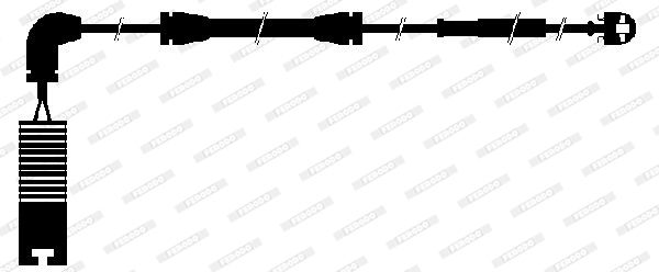 FERODO Сигнализатор, износ тормозных колодок FWI265