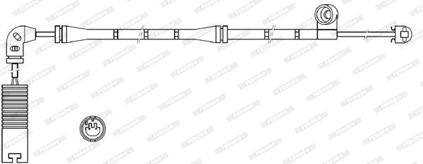FERODO Сигнализатор, износ тормозных колодок FWI319